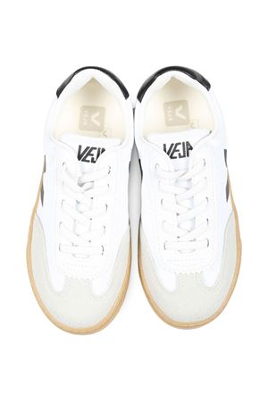 sneakers in pelle bianco VEJA KIDS | SY0120631CWHITEBLACK